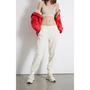 CHAMPION $55 NEW WITH TAGS LIFE WOMENS CORDUROY JOGGER - SMALL - CHALK WHITE